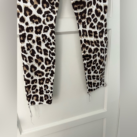 COPY - Mother denim high waisted looker ankle size 25 leopard print - Picture 3 of 5